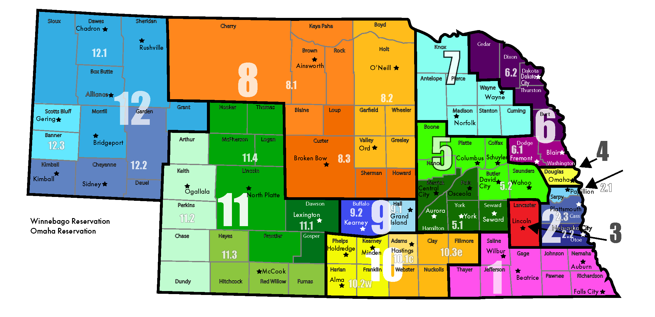 TEOC map