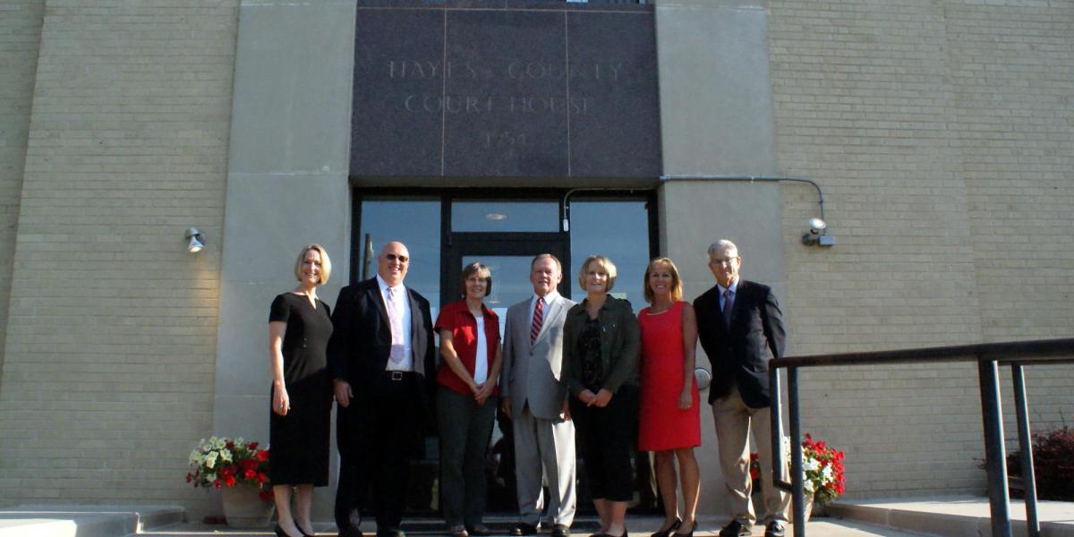 Hayes County Courthouse Visit - Day three, visit one of the Chief Justice’s Summer Tour 2017