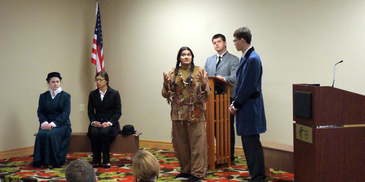 Law Day Performance of the Standing Bear Trial for Law Day 2017 in Lexington