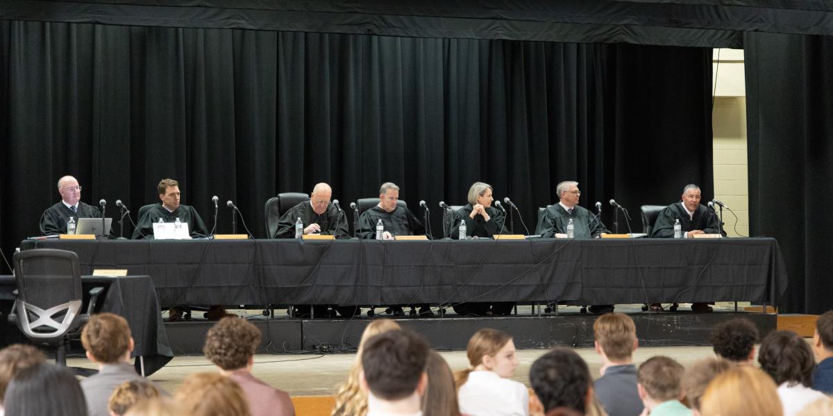 Nebraska Supreme Court Convenes at Conestoga High School