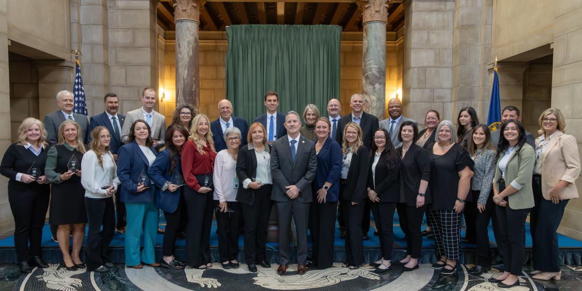 Nebraska Supreme Court Justices and Judicial Branch Recognition Award Recipients