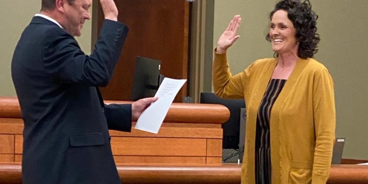 Clerk Magistrate Swearing-in Ceremony for Debra Hand in Valentine