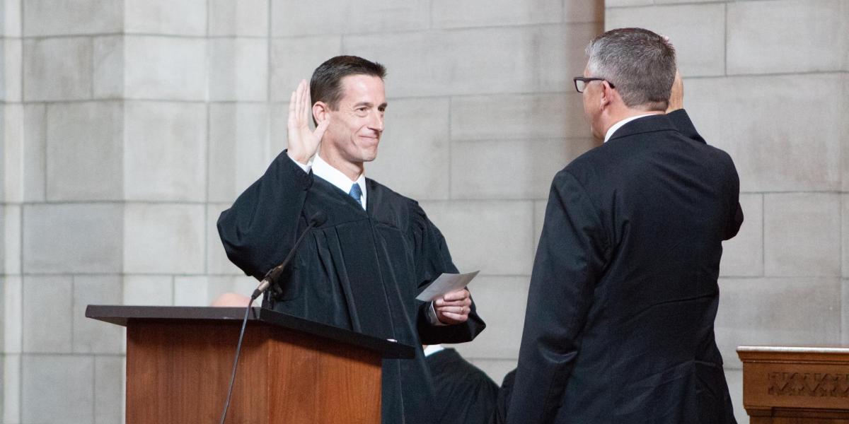 Supreme Court Investiture Held for Justice John R. Freudenberg