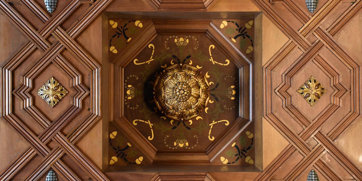 Supreme Court Courtroom ceiling