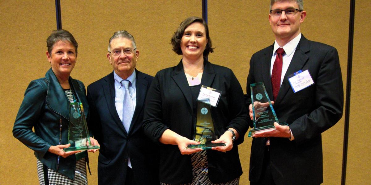 Distinguished Judge Awards Presented to Judges White, Barron and Nelson