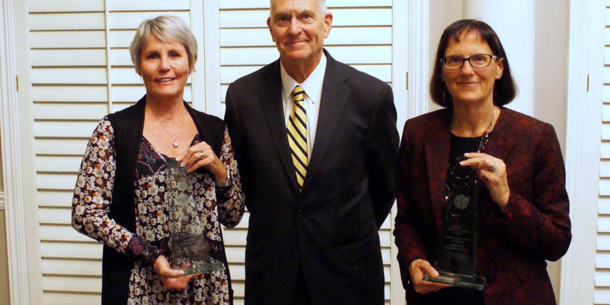 Distinguished Judge Awards Presented to Douglas County District Court Judge Leigh Ann Retelsdorf and Seward County Court Judge C. Jo Petersen