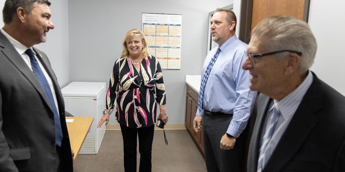 Day 4: Chief Justice Summer Tour First Stop Day Four - Dawson County Court and Reporting Center (Lexington)