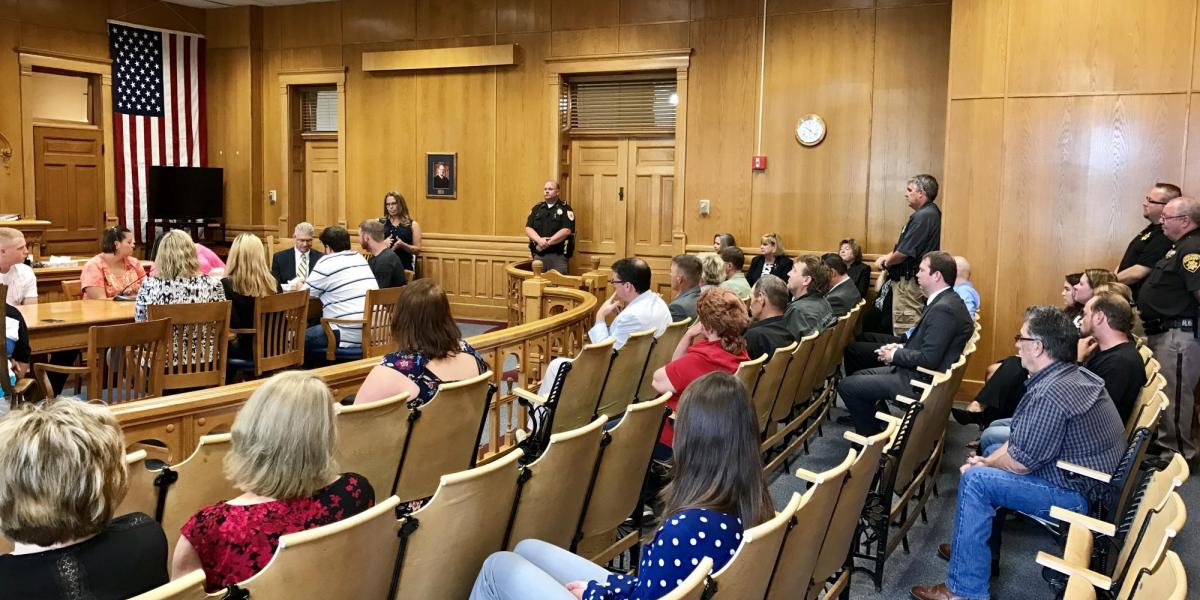 Visit to the Problem-Solving Court in Aurora - Day one, visit one of the Chief Justice’s Summer Tour 2017