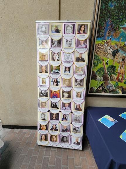 board with photos