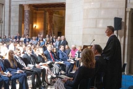 Chief Justice addressing law students