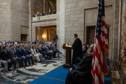 Chief Justice Funke addresses new attorneys