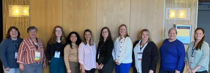 Photo (L to R): Marissa Zimmerman, Jana Krzyzanowski*, Cassandra Kostal, Selene Lopez Ramos, Michelle Moore*, Lisa Meyer, Lisa Ludden*, Michelle Muhle, Erin Wiesen, and Sara Fowler.  *Nationally Certified Guardian (NCG).
