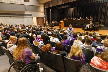 Justices Give Minden Area High School Students a Lesson in Civics Education