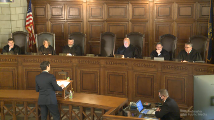 District Judge Bryan Meismer Sits with Nebraska Supreme Court