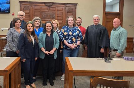 Pictured is the Cass County Adult Drug Treatment Court Team