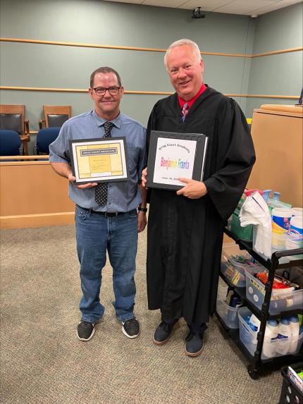Dodge County Adult Drug Court celebrated the graduation of Ryan and Benjamin during a ceremony