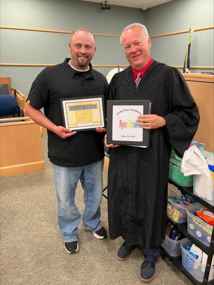 Dodge County Adult Drug Court celebrated the graduation of Ryan and Benjamin during a ceremony