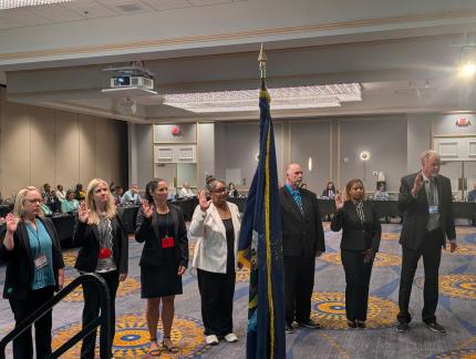 Abbie Christian sworn in as ICJ Midwest Regional Representative