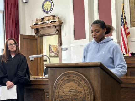 Graduate Natayla, and Judge Shelly Stratman.