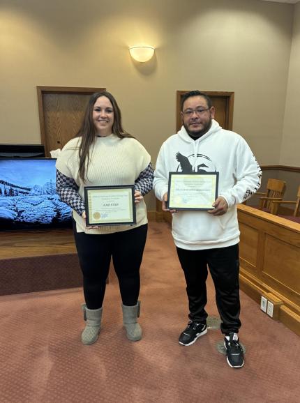 Pictured are the graduates.