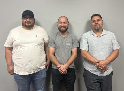 Graduates Jose, Chad, and Leroy