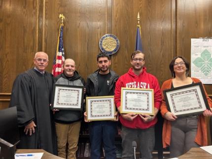 Four Graduate from Northeast Nebraska Adult Drug Court