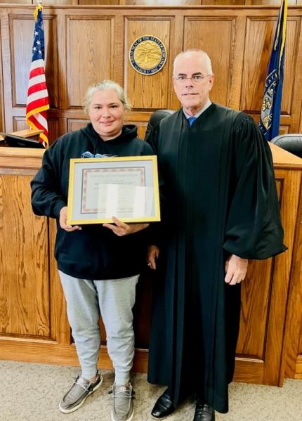Biggerstaff Graduates from Northeast Nebraska Adult Drug Court