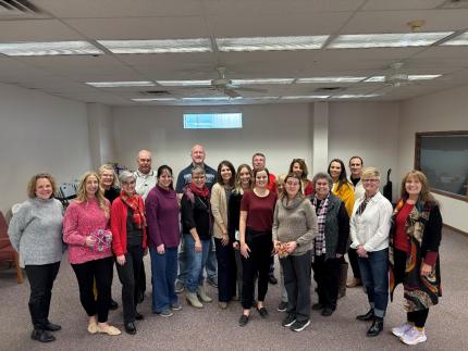 District 5 Problem-Solving Court Team members, along with several affiliate mediators from the Nebraska Mediation Center.