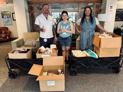 Douglas County Adult Drug Court staff organized a month-long donation drive.