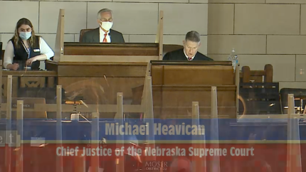 Heavican Swears-in New State Senators and Leaders