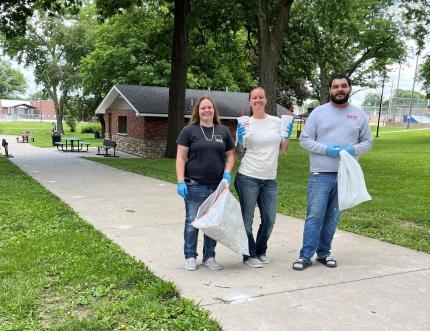 L-R: Josie Lunsford, Danielle Powers, and Jonathan Cruz-Silos.