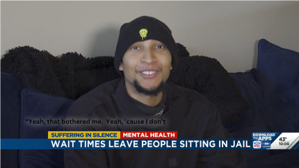 Quentin Renner interview on Channel 10/11 on waiting in jail for mental health services. 