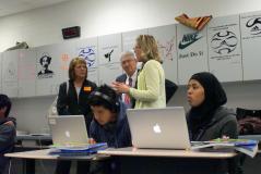 Chief Judge Moore and Chief Justice Heavican Visit Lexington High School While on 2017 Law Day Tour