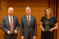Judge John Rademacher, Chief Justice Jeffrey Funke, Judge Amy Schuchman.