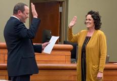 Clerk Magistrate Swearing-in Ceremony for Debra Hand in Valentine