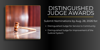 Distinguished judge awards graphic