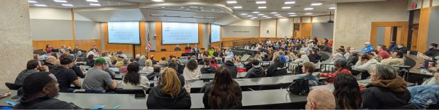 Pictured: Attendees observing the Lancaster County DUI Court and Adult Drug Court Graduation at the University of Nebraska-Lincoln College of Law.