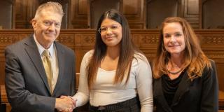 Chief Justice Heavican, Marisela Morales-Padilla, and Judge Stratman